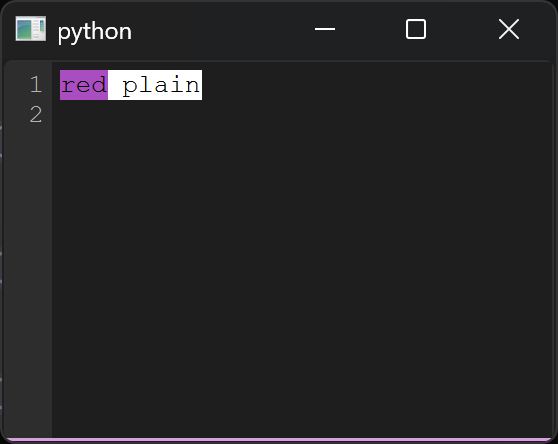 Minimal quick-start window